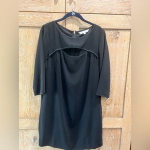 Trina Turk black dress 3/4 sleeves